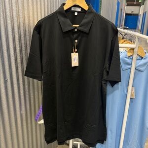 Peter Millar Classic Black Polo Shirt